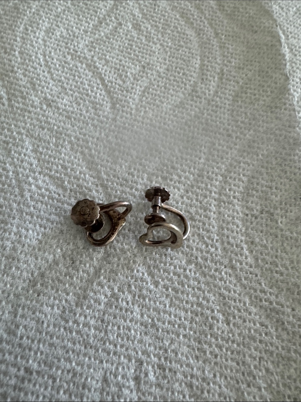 Tiffany & Co. Silver-Tone Heart Clip-On Earrings